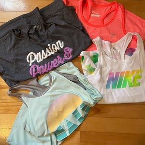 Size L girls Athletic shirts